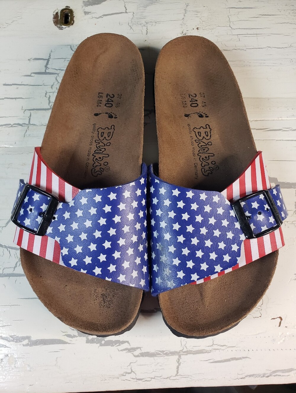 Birkenstock Birki's Catalina Patriotic Sandals - Women's size 6- 6.5 (Euro 37) - Picture 4 of 14